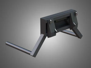 loader kl80-8t with roll-type bale fork - front loader Modelo 3D