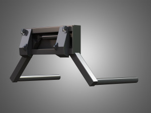 loader kl80-8t with roll-type bale fork - front loader Modelo 3D