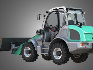 loader kl80-8t with universal bucket - front loader 3D Model