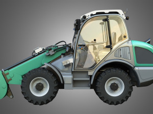 loader kl80-8t with universal bucket - front loader 3D Model