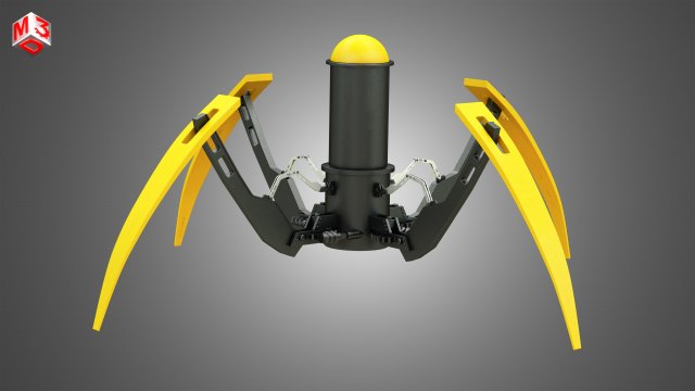 ccr spider robot Model 3D .c4d .max .obj .3ds .fbx .stl .blend 