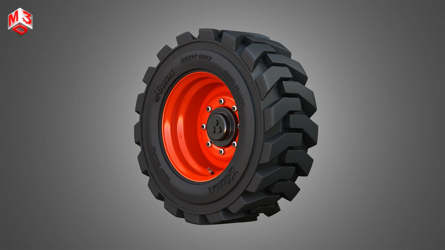 t76-s76 bobcat skid steer wheel and tire 3D Model .c4d .max .obj .3ds .fbx .stl .blend 