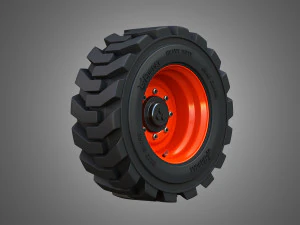 t76-s76 bobcat skid steer wheel and tire 3D Model