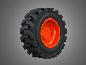 t76-s76 bobcat skid steer wheel and tire 3D Model