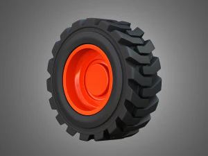 t76-s76 bobcat skid steer wheel and tire 3D Model