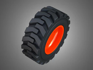 t76-s76 bobcat skid steer wheel and tire 3D Model