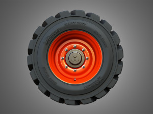 t76-s76 bobcat skid steer wheel and tire Model 3D