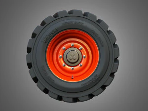 t76-s76 bobcat skid steer wheel and tire 3D Model