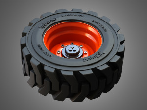 t76-s76 bobcat skid steer wheel and tire Model 3D