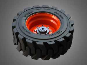 t76-s76 bobcat skid steer wheel and tire 3D Model