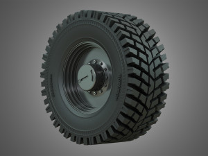 wheel loader w190d wheel and tire 3Dモデル