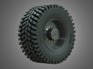 wheel loader w190d wheel and tire 3D Модель