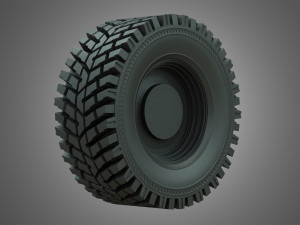 wheel loader w190d wheel and tire 3D Модель