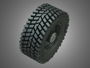 wheel loader w190d wheel and tire 3D Модель