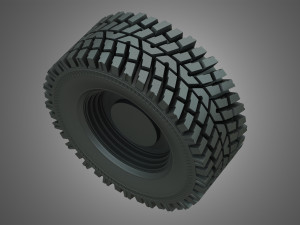 wheel loader w190d wheel and tire 3D Модель