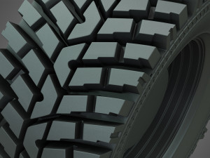 wheel loader w190d wheel and tire 3D Модель