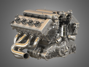 Rgt8 ruf v8 engine 3D Model