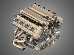 Rgt8 ruf v8 engine 3D Model