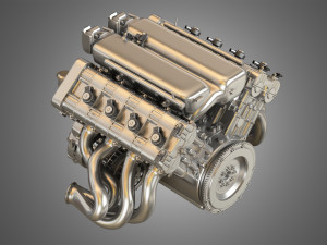 Rgt8 ruf v8 engine 3D Model