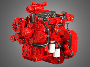 qsf 4 cylinder - diesel engine 3D Model