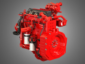 qsf 4 cylinder - diesel engine Modelo 3D