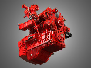 qsf 4 cylinder - diesel engine Modelo 3D