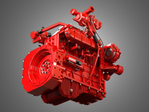 qsf 4 cylinder - diesel engine Modelo 3D