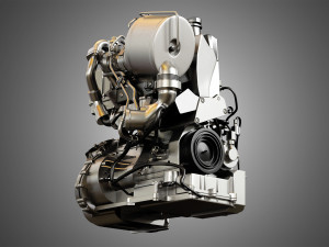 volkswagen - xl1 diesel-electric hybrid engine Model 3D