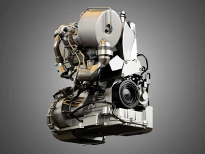 volkswagen - motor h&iacute;brido di&eacute;sel-el&eacute;ctrico xl1 Modelo 3D