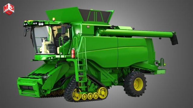 t560 hillmaster combine 3D Model .c4d .max .obj .3ds .fbx .stl .blend 