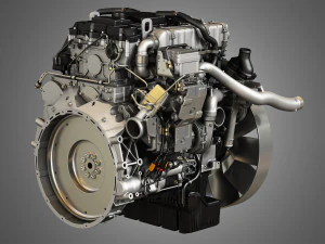 om934 medium duty engine - 4 cylinder diesel engine 3D Model