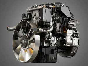 om934 medium duty engine - 4 cylinder diesel engine 3D Model