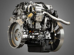 om934 medium duty engine - 4 cylinder diesel engine 3D Model