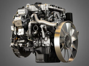 om934 medium duty engine - 4 cylinder diesel engine 3D Model