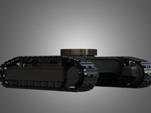 shovel mechanical tracks Modèle 3D