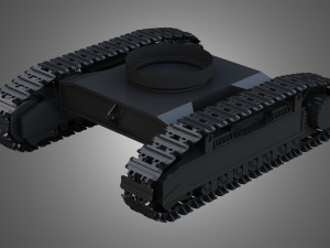 shovel mechanical tracks Modèle 3D