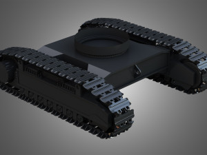 shovel mechanical tracks Modèle 3D