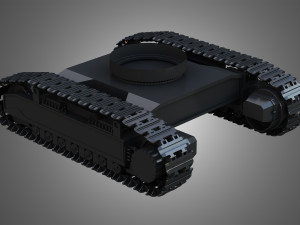 shovel mechanical tracks Modèle 3D