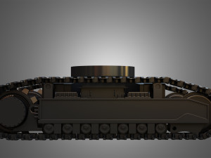 shovel mechanical tracks Modèle 3D