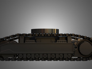 shovel mechanical tracks Modèle 3D