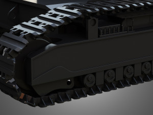 shovel mechanical tracks Modèle 3D