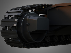 shovel mechanical tracks Modèle 3D