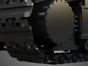 shovel mechanical tracks Modèle 3D
