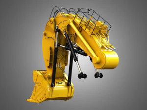 excavator hydraulic loading arm 3D Model