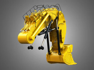 excavator hydraulic loading arm 3D Model