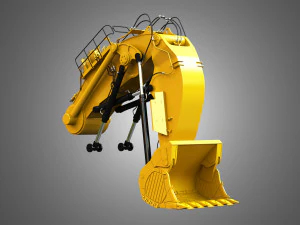 excavator hydraulic loading arm 3D Model