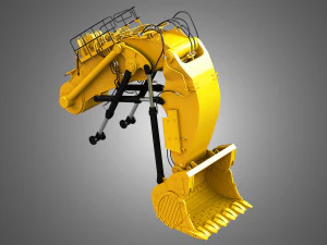 excavator hydraulic loading arm 3D Model