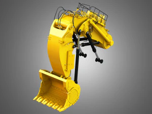 excavator hydraulic loading arm 3D Model