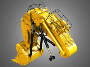 excavator hydraulic loading arm 3D Model