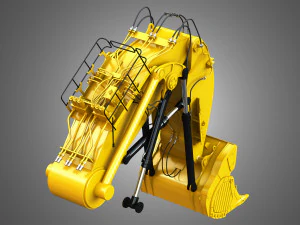 excavator hydraulic loading arm 3D Model